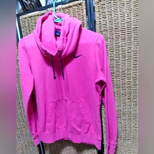 MEDIUM pink Nike pulllover Hoodie